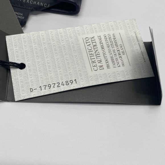 NWT AX Armani Exchange Leather Gloves Dark Fig Purp Women's Sz M/L Touch Screen - Picture 5 of 8